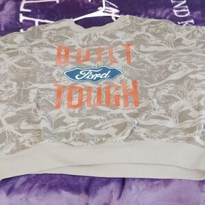 Ford Men's Built Tough Camouflage Tee - Brown and Orange